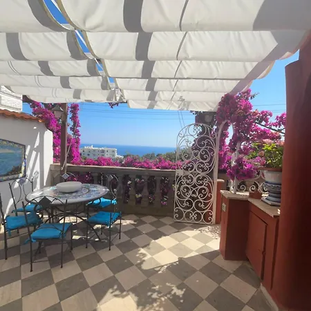 Luxury Villa Pompeiana Via Camerelle Con Terrazza Vista Mare Lägenhet Capri